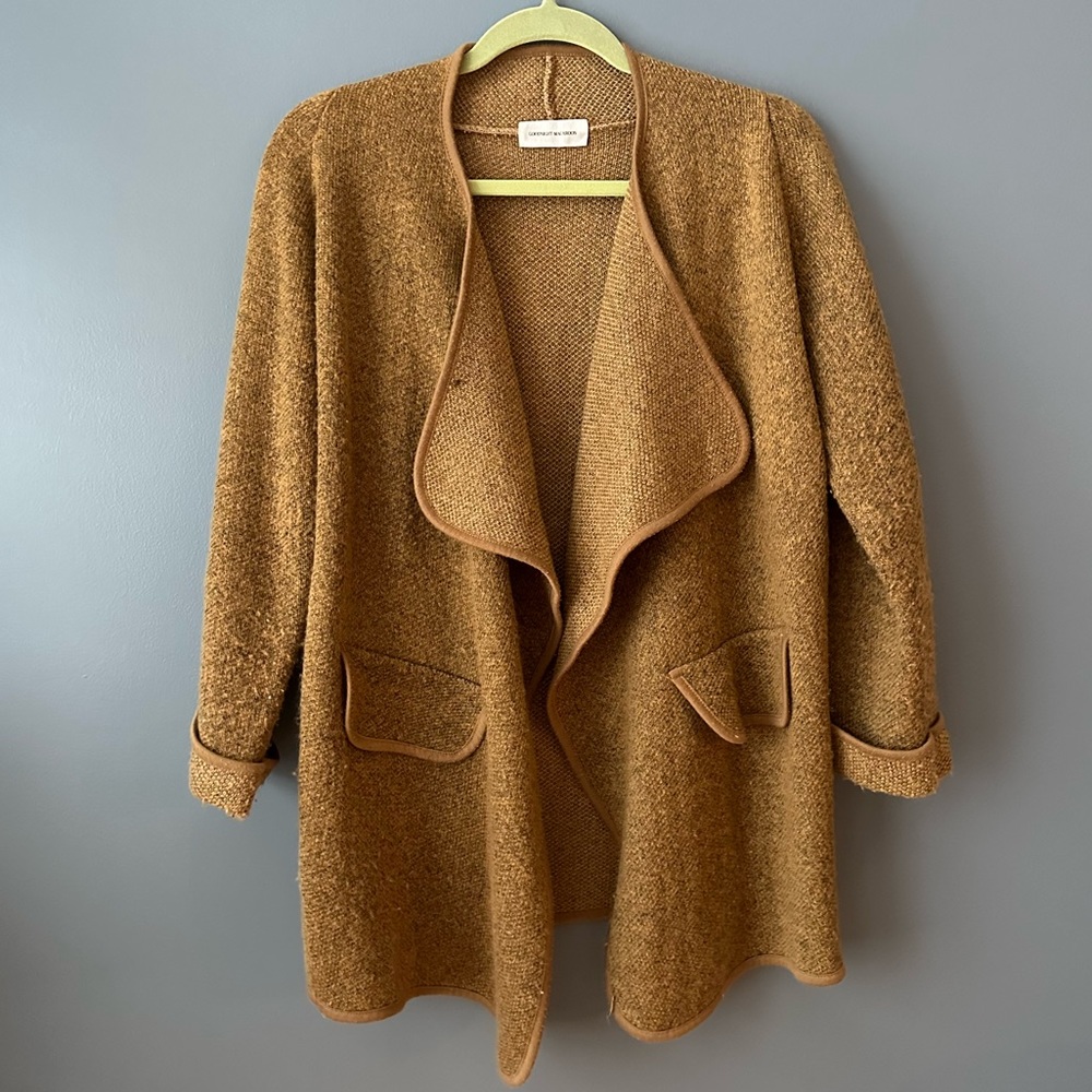 Marl Knit Wrapped Open Cardigan